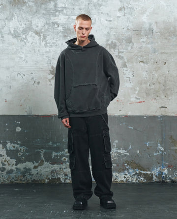 ADDED POCKET DENIM PANTS